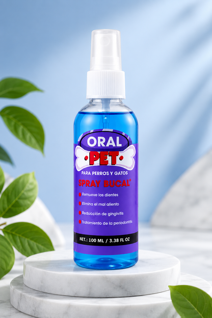 Oral Pet Spray Bucal Limpiador Mascotas