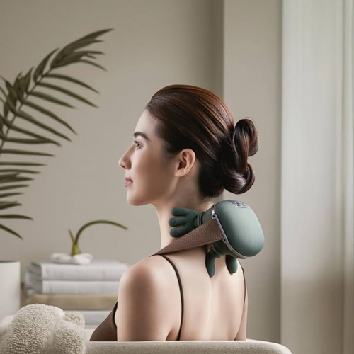 Masajeador De Cuello Con Manos Verde