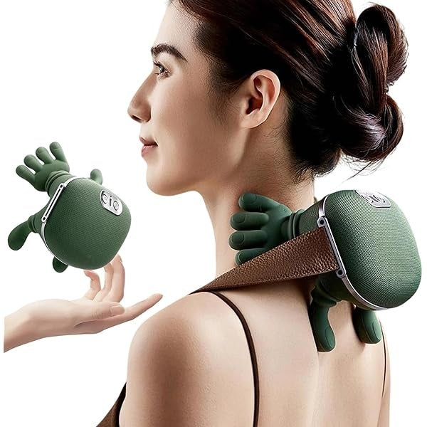 Masajeador De Cuello Con Manos Verde