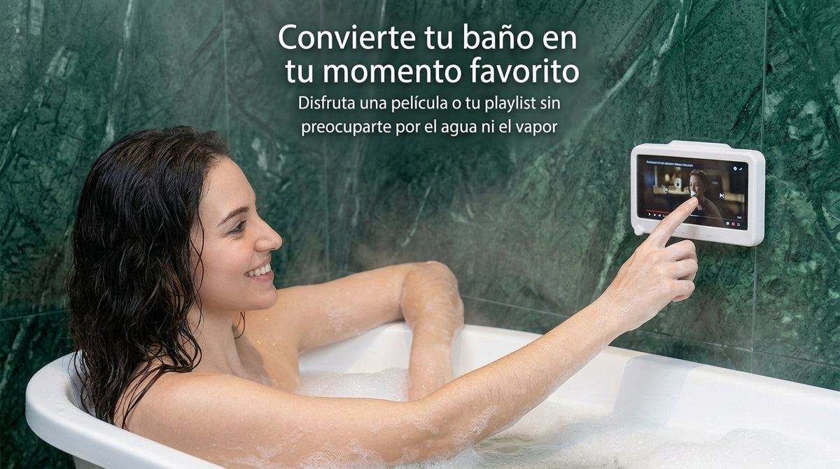 Caja Impermeable Antivaho para Celular, con Pantalla Táctil (Ducha y Baño)