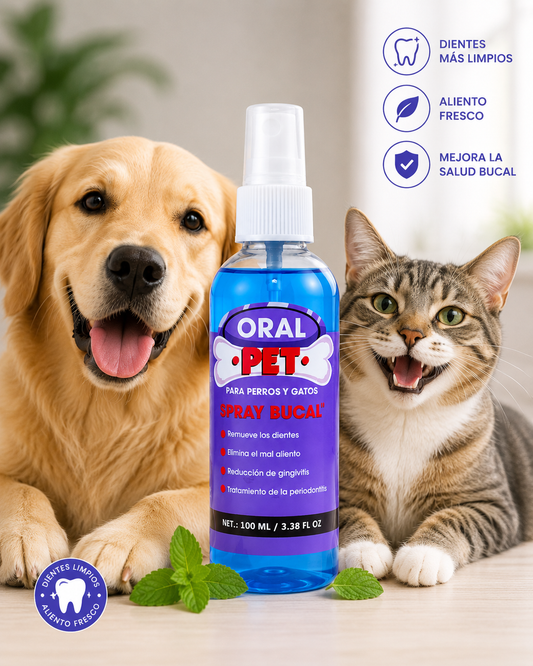 Oral Pet Spray Bucal Limpiador Mascotas